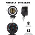 thumbnail image 3 of Yeacher 3 Inch Round LED Motorcycle Lights Off-Road Vehicle Work Lights Fog Driving Light Daytime, 3 of 8