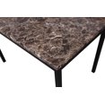 thumbnail image 4 of Roundhill Furniture Noyes Metal Dining Table with Laminated Faux Marble Top, 4 of 4