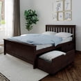 thumbnail image 1 of BEDSMART Solid Wood Full Size Bed With Storage | Espresso, 1 of 7