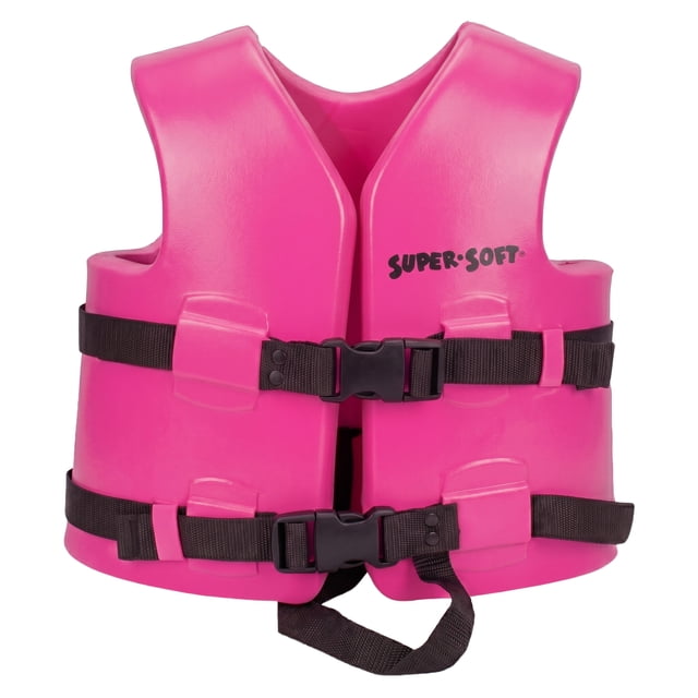 TRC Recreation Super Soft Child Life Jacket Vest, X Small, Flamingo Pink