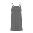 thumbnail image 3 of RBCKVXZ Robe Courte Athlétique Sans Manches pour Femmes avec Short Intégré Été Tennis Entraînement Active Combinaison Sportive Bretelles Spaghetti Robes Gris m, 3 of 8