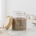 thumbnail image 2 of Mainstays Glass Kitchen Food Storage  Jar 3L Glass jar with bamboo lid, 2 of 5