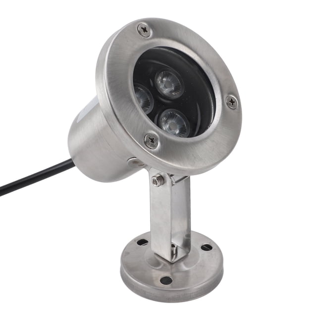 LED Underwater Pond Light, Stainless Steel IP68, 3W, Bright for Fountain, Diving Pools, Simple Installation, Energy Saving