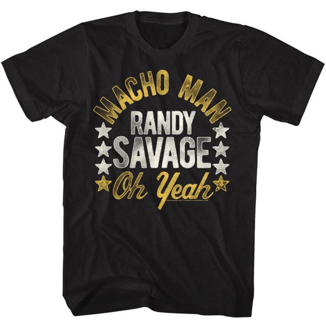 Macho Man Randy Savage Wwf World Heavyweight Champion Oh Yeah T-Shirt pour Adulte