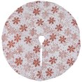 thumbnail image 2 of Northlight Jupe de Sapin de Noël Mini Flocon de Neige Pailleté - Blanc - 20 Pouces, 2 of 6