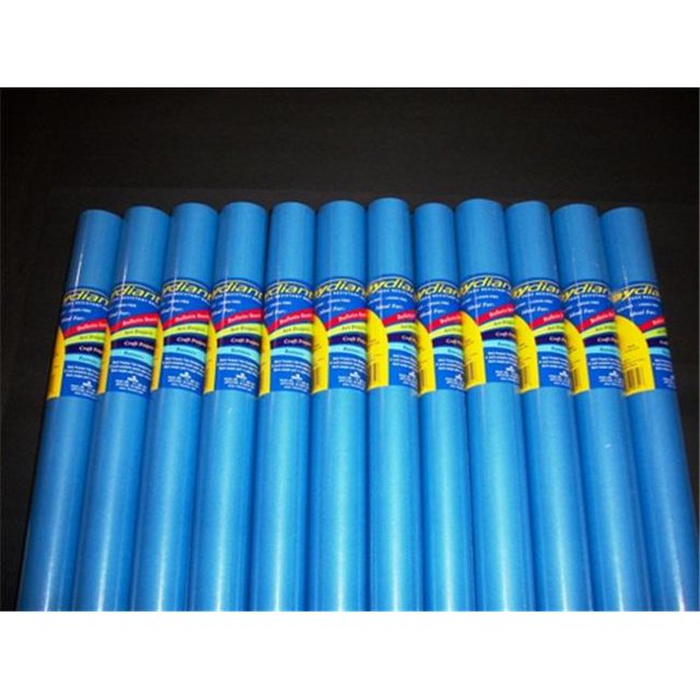 RiteCo Raydiant 80151 Riteco Raydiant Fade Resistant Art Rolls Bright Blue 24 In. X 12 Ft. 12 Pack