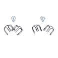 thumbnail image 3 of Metal Wire Puzzle 8Pcs/Set Metal Wire IQ Mind Brain Teaser Educational Game Toy for Adult Kids, 3 of 4