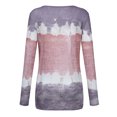 thumbnail image 3 of Hauts d'Été pour Femmes 2023 T-Shirt à Col Rond à Imprimé pour Femmes avec Lien Patchwork T-Shirt Décontracté Blouse Hauts Chandail Surdimensionné pour Femmes en Liquidation, 3 of 7