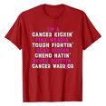 thumbnail image 2 of TIMIFIS Breast Cancer Awareness Shirts for Women Work Tops Short Sleeve Out Blouse Breast Awareness Letter Print Shirt T-Shirt Tops In OctoberFall/Winter, 2 of 6