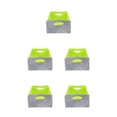 thumbnail image 3 of Ruiboury Multi Storage Baskets Organizer For Cables Toys Collapsible For Easy Gray+green 30x24x15cm 5Set, 3 of 6