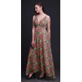 thumbnail image 4 of Bimba Robe de Plage Bohème Longue Sans Manches à Bretelles Imprimée Florale pour Femme - Très Petit, 4 of 4