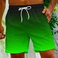 thumbnail image 2 of FAIWAD Mens Summer Gradient Shorts Casual Classic Short Pants Elastic Waist Drawstring Comfort Beach Shorts, 2 of 9