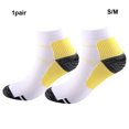 thumbnail image 4 of maskred 2piece Greater Flexibility Compression Socks For Sports Comfortable To Wear Ankles Socks yellow S/M 1Set, 4 of 6