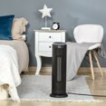 thumbnail image 2 of HOMCOM Compatible for HOMCOM Ceramic Tower Heater, 45° Oscillating Space Heater with Remote Control, Timer, Tip-Over & Overheat Protect, 750W/1500W, Black HOMCOM 820-255V81, 2 of 10