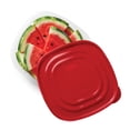 thumbnail image 3 of Rubbermaid TakeAlongs Square Food Storage Containers, 2.77 L (11.7 Cup), Ruby Red, 2 Pack, 3 of 6