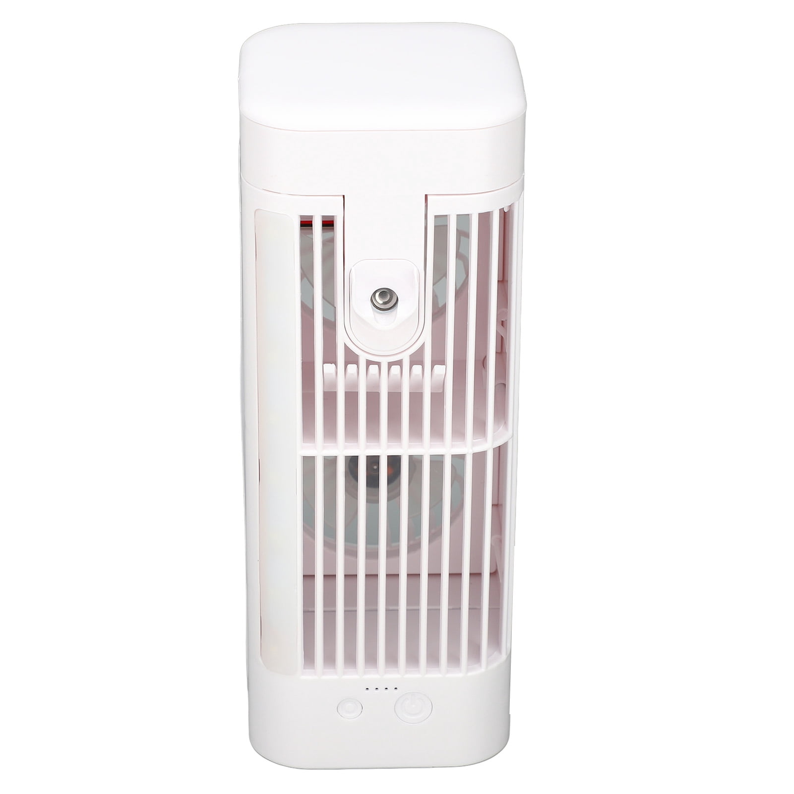 Portable Air Conditioner, 120ml Water Tank Night Light ABS USB Portable Air Conditioner Fan 3 Speeds  for Bedroom