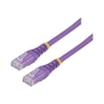thumbnail image 1 of StarTech.com 6 Pieds CAT6 Ethernet Cable, 10 Gigabit Molded RJ45 650MHz 100W PoE Patch Cord, CAT 6 10GbE UTP Network Cable with Gravity, Purple, Fluke Tested/Wiring is UL Certified/TIA - Catégorie 6 - 24AWG (C6PATCH6PL) - Câble de Raccordement - RJ-45 (m) à RJ-45 (m) - 6 Pi - UTP - CAT 6 - Moulé - Violet, 1 of 4