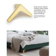thumbnail image 3 of pitrice 4 Pieces Household Sofa Couch Coffee 4 Pieces Sofa Couch Table Steel Leg Bathroom Modern Triangular Legs Furniture Accessories Hardware Silver 15cm, 3 of 9