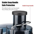 thumbnail image 4 of Juicer Machine, Stainless Steel Construction, BPA-Free, 800W Power for Quick Juicing, Easy Cleanup, Adjustable Settings, Silver, 4 of 5