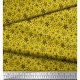 thumbnail image 3 of Soimoi Modal Satin Fabric Snowflake Artistic Decor Fabric Printed Yard 42 Inch Wide, 3 of 3