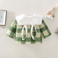 thumbnail image 4 of uublik Girls Jacket Button Down Lapel Fleece Jacket with Pockets Fall Winter Outwear Green, Size 1-6 Years, 4 of 4