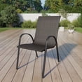 thumbnail image 3 of Mainstays 36" x 28" x 47" Black Stackable Patio Chair Cover With Buckle Closures, 3 of 10