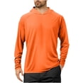 thumbnail image 1 of Ohufall Men's Shirts Long Sleeve Workout Fishing T Shirts UPF 50+ Sun Protection Rash Guard Dry Fit Athletic Running Tee Tops, 1 of 4