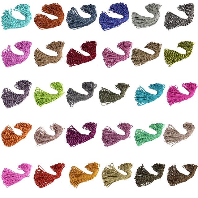 pitrice Corde Tressée pour Tente de Camping 5mm 31m 7 Cœurs