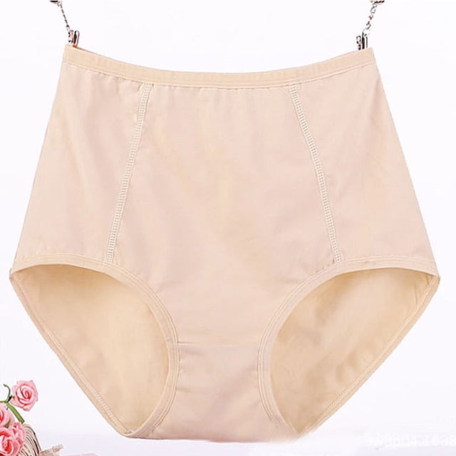 Culottes Taille Haute Anti-Fuite en Coton pour Femmes Grande Taille