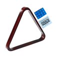 thumbnail image 2 of QualitChoice Table de Billard Triangle Porte-Balles Bois Noir Jeu de Table Maison pour Intérieur Marron 33cm, 2 of 6