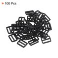 thumbnail image 3 of Unique Bargains Black Tri-Glide Slide Buckles Webbing Strap Fastener (100 Pack), 3 of 5