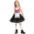 thumbnail image 2 of 2025 Robe pour Tout-Petit s pour s pour Fête Printemps Été Robes Imprimées Oktoberfest à Volants Manches Courtes Coupe Évasée s Robe Princesse, 2 of 5