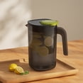 thumbnail image 1 of Fufafayo Large-Capacity Water Pitcher, 2200ML High-Temperature Jug, Refrigerator Beverage Bucket, Plastic Fruit Tea Pitcher for Summer Drinks Kitchen Dining Room, 1 of 6