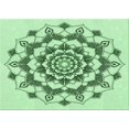 thumbnail image 1 of Ahgly Company Machine Washable Indoor Rectangle Transitional Mint Green Area Rugs, 8' x 10', 1 of 7