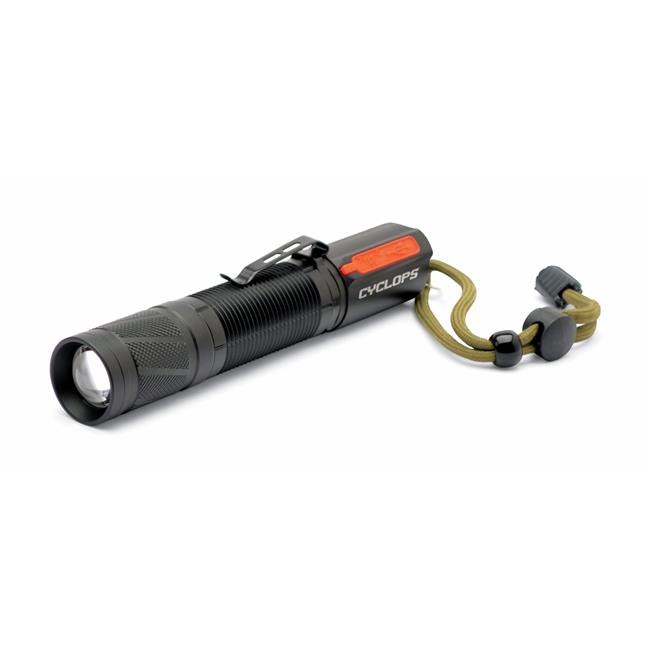 Cyclops CYC-TF1200RC 1200 Lumen Hi-Output LED Rechargeable Pocket Flashlight, Black