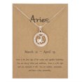 thumbnail image 1 of PVCS Douze Constellation Pendentif Élégant Or Ton Chaîne Colliers Lettre Horoscope, 1 of 2