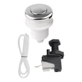 thumbnail image 2 of pitrice Air Switch Kits Portable Cordless on Off Push Button Switch Pneumatic Switch 32mm argent Silver 32mm, 2 of 3