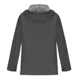 thumbnail image 4 of AherBiu Manteau de Pluie pour Femme avec Capuchon, Coupe-Vent Léger Ajustable, Imperméable, Randonnée, Voyage, Vêtement d'Extérieur, 4 of 5