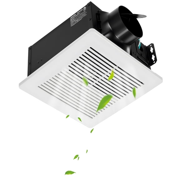 VEVOR Bathroom Exhaust Fan, 50-80-110 CFM Bathroom Vent, Low-Noise, Premium Motor Ceiling Fan, Standard 4-inch Duct Interface for Laundry Room, Storage Room