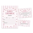 thumbnail image 1 of Inkdotpot Set Of 30Gender Neutral Baby Shower Invitations-Diaper Raffle Tickets And Baby Shower Book Request Cards Stripe Invites Its A Boy Its A Girl, 1 of 1