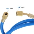 thumbnail image 5 of Tube de Recharge de Réfrigérant R410A R410A 60 Pouces SAE pour Évier de Comptoir 1/4 Pouces SAE Tube de Chargement avec Pression de Fonctionnement de 800 PSI, 5 of 5