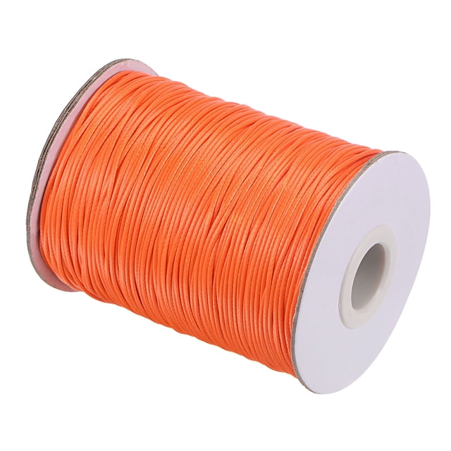 Unique Bargains Beading Thread Bracelet Weave Bead Craft Cord 1mm 159M/Roll (173-Yards) Decorative String, Orange