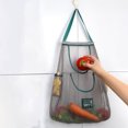 thumbnail image 4 of Oleegame 1PC Produce Storage Household Fruit And Vegetable Mesh Bag Foldable Tote Shopping Bag Reusable Tote Bag Recycling Storage Tote Bag With Side Pockets, 4 of 8