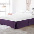 thumbnail image 2 of PiccoCasa Jupe de Lit en Microfibre Double Brossage avec Volant Cache-Sommier, Grand Lit Violet Foncé, 2 of 8