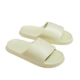 thumbnail image 1 of Mens and Womens Home Slippers Simplicity Solid Color Quick Drying Soft Sole Comfortable Non-Slip Indoor and Outdoor EVA Slippers Green-02, 1 of 4