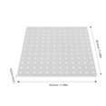 thumbnail image 2 of Minkissy 1 Set White Iron Pegboard Panel for Tool Organization 12X12X0.5in, 2 of 6