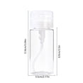 thumbnail image 2 of Distributeur de Pompe à Acétones Bouteille à Pression Transparente pour Dissolvant de Vernis à Ongles Alcools Lotion Démaquillant Voyage Portable Réutilisable Étanche Scellé 100Ml 150Ml 200Ml Rechargeable Format Voyage, 2 of 6
