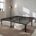 thumbnail image 1 of Amolife King Bed Frame, Heavy Duty Metal Platform Bed with Ample Under-bed Storage Space, No Box Spring Needed, Black, 1 of 9