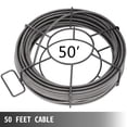 thumbnail image 3 of VEVOR Drain Cleaning Cable 50 Feet x 1/2 Inch Solid Core Cable Sewer Cable Drain Auger Cable Cleaner Snake Clog Pipe Drain Cleaning Cable Sewer Drain Auger Snake Pipe, 3 of 9
