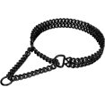 thumbnail image 1 of GHSDFBB Dog Choke Training Collar,Dog Choke Collars for Dogs,Black Cuban Link Dog Choke Collars, Double Row Black Dog Collar for Small Medium Large Dogs, 1 of 6